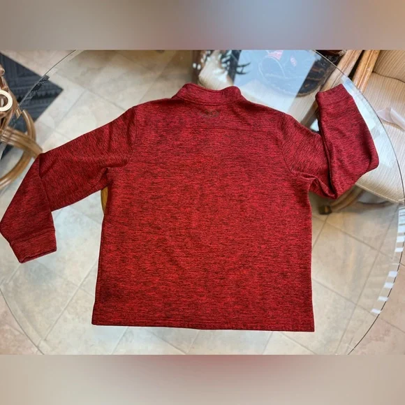 💥UNDER ARMOUR💥- Quarter Zip - Red Hoodie - Size L Mens - Picture 8 of 9
